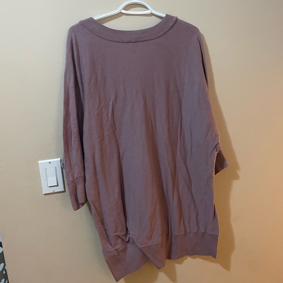 Torrid 3 Lavender Knit Sweater 3/4 sleeve - Picture 2 of 4